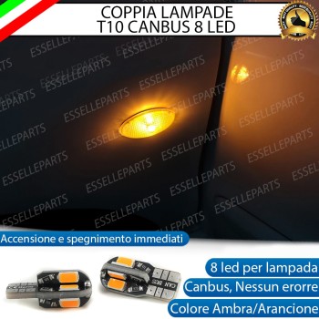 Coppia Lampade T10 W5W 8 LED per Frecce Laterali Alfa Romeo GTV Coppia Lampade T10 W5W 8 LED per Frecce Laterali Alfa Romeo GTV
