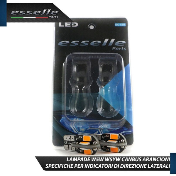 Coppia Lampade T10 W5W 8 LED per Frecce Laterali Grande Punto ABARTH