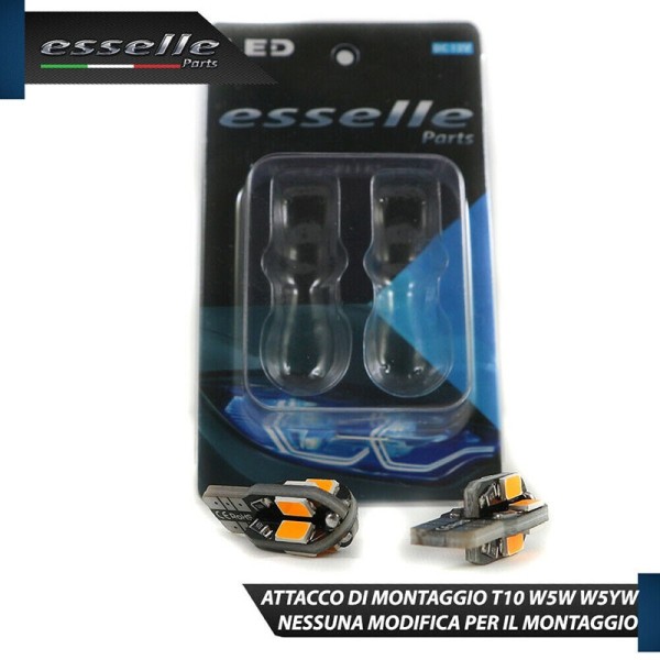 Coppia Lampade T10 W5W 8 LED per Frecce Laterali Hyundai Coupe I