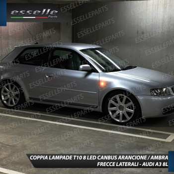 Coppia Lampade T10 W5W 8 LED per Frecce Laterali Audi A3 8L