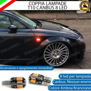 Coppia Lampade T10 W5W 8 LED per Frecce Laterali Audi TT 8N
