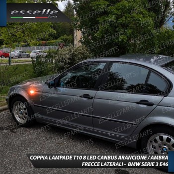 Coppia Lampade T10 W5W 8 LED per Frecce Laterali BMW Serie 3 E46