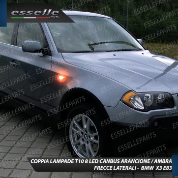Coppia Lampade T10 W5W 8 LED per Frecce Laterali BMW X3 E83