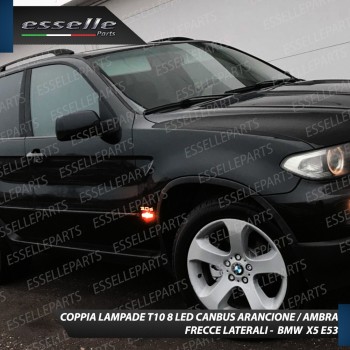 Coppia Lampade T10 W5W 8 LED per Frecce Laterali BMW X5 E53