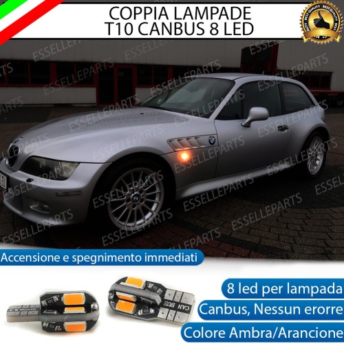 Coppia Lampade T10 W5W 8 LED per Frecce Laterali BMW Z3 E36