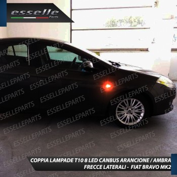 Coppia Lampade T10 W5W 8 LED per Frecce Laterali Fiat Bravo II