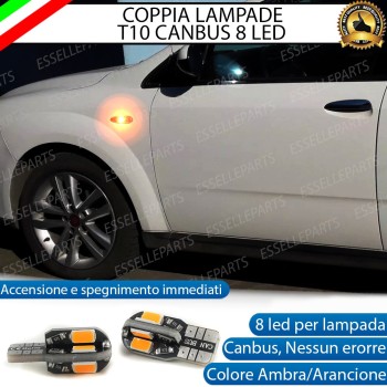Coppia Lampade T10 W5W 8 LED per Frecce Laterali Fiat Croma