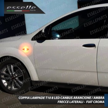 Coppia Lampade T10 W5W 8 LED per Frecce Laterali Fiat Croma