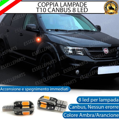 Coppia Lampade T10 W5W 8 LED per Frecce Laterali Fiat Freemont
