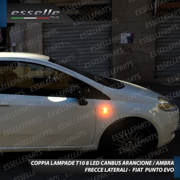 Coppia Lampade T10 W5W 8 LED per Frecce Laterali Grande Punto ABARTH Coppia Lampade T10 W5W 8 LED per Frecce Laterali Grande Punto ABARTH