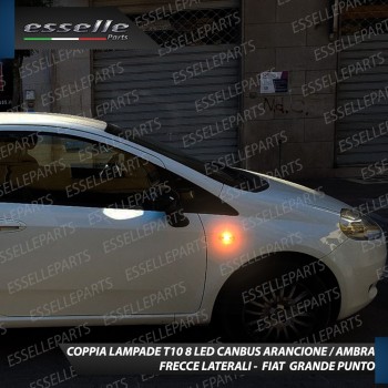 Coppia Lampade T10 W5W 8 LED per Frecce Laterali PUNTO EVO ABARTH