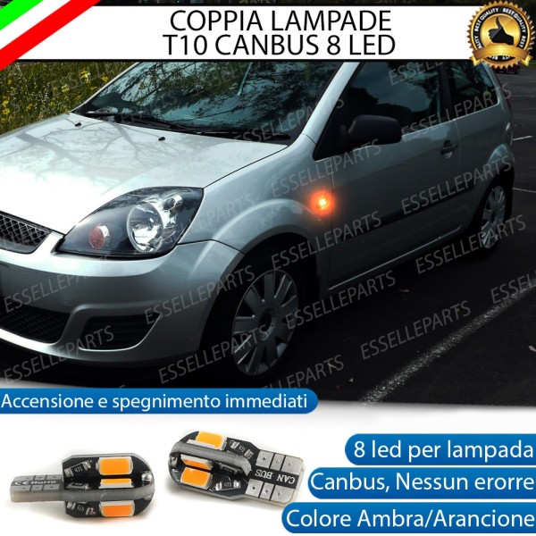 Coppia Lampade T10 W5W 8 LED per Frecce Laterali Ford Fiesta MK5