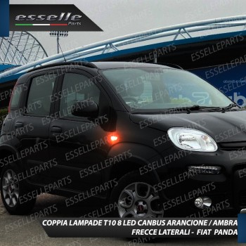 Coppia Lampade T10 W5W 8 LED per Frecce Laterali Fiat Panda III