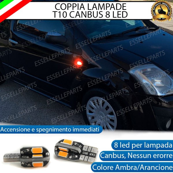 Coppia Lampade T10 W5W 8 LED per Frecce Laterali Citroen C2