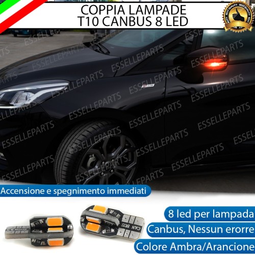 Coppia Lampade T10 W5W 8 LED per Frecce Laterali Ford Fiesta MK7