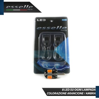 Coppia Lampade T10 W5W 8 LED per Frecce Laterali Lancia Y