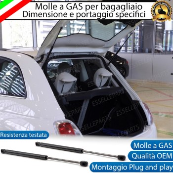 Ammortizzatori molle a gas pistoncini portellone bagagliaio FIAT 500 pre-restyling
