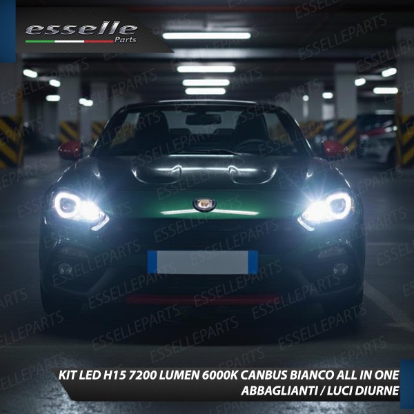 Kit LED H15 per Fiat 124 Spider Abbaglianti /...