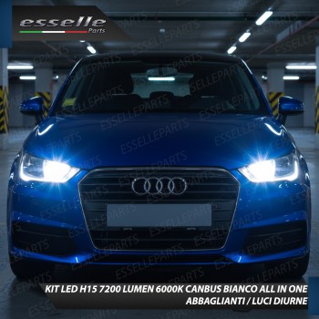 Kit LED H15 per Audi A1 Dal 2015 Abbaglianti / Luci Diurne 7200 LM Canbus 6000K