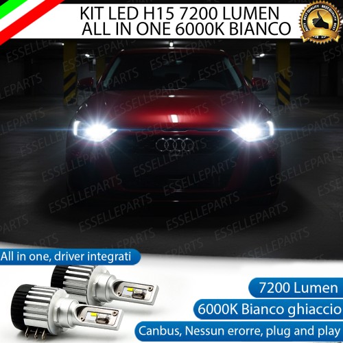 Kit LED H15 per Audi A1 MK2 Abbaglianti / Luci Diurne...