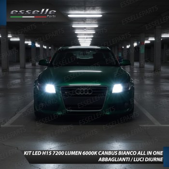 Kit Full LED H15 Audi A5 8T Fino al 2011 7200 Lumen 6000K