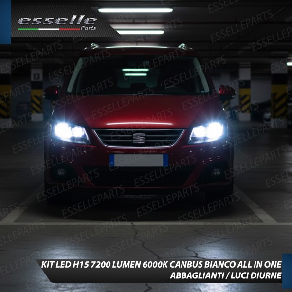 Kit Full LED H15 per Seat Alhambra 7N 7200 Lumen 6000K