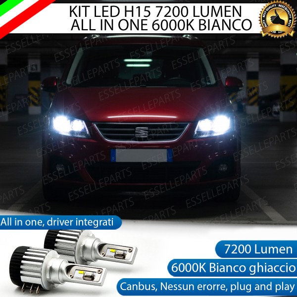Kit Full LED H15 per Seat Alhambra 7N 7200 Lumen 6000K