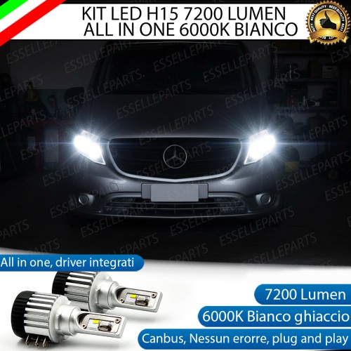 Kit LED H15 per Mercedes Classe V W447 Abbaglianti / Luci...