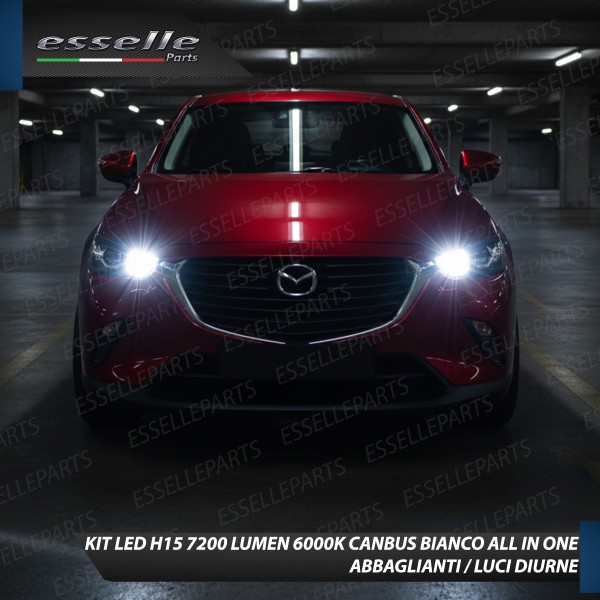 Kit Full LED H15 per Mazda CX-3 7200 Lumen 6000K