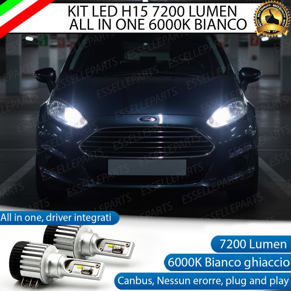 Kit LED H15 Ford Fiesta MK6 Restyling Con faro...