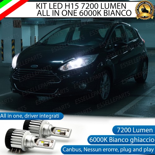 Kit LED H15 Ford Fiesta MK6 Restyling Lenticolare senza...