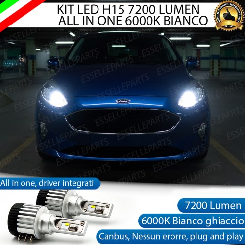 Kit LED H15 per Ford Fiesta MK7 Abbaglianti / Luci Diurne...