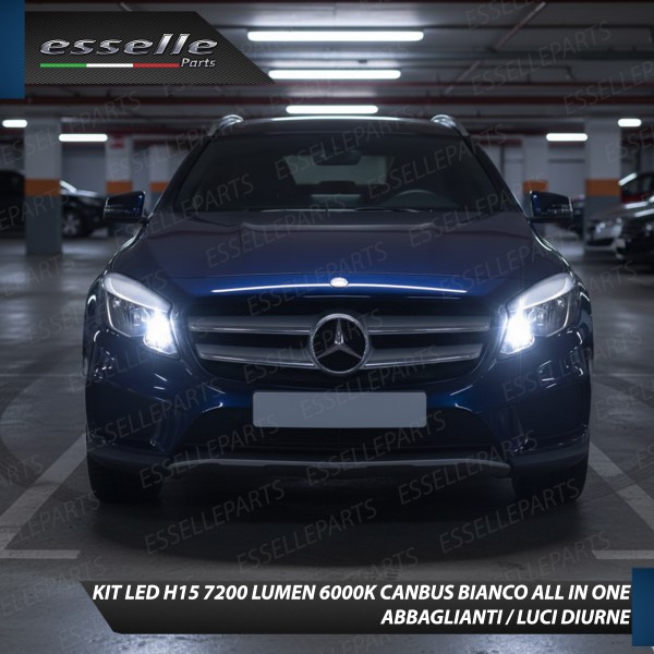 Kit LED H15 per Mercedes GLA X156 Abbaglianti /...
