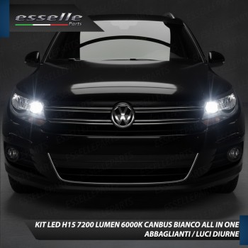 Kit LED H15 per VW Tiguan 5N Restyling Abbaglianti / Luci Diurne 7200 LM Canbus
