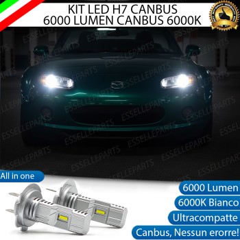 Kit LED H7 Mazda MX-5 MK3 6000K 6000 Lumen Canbus Compatte