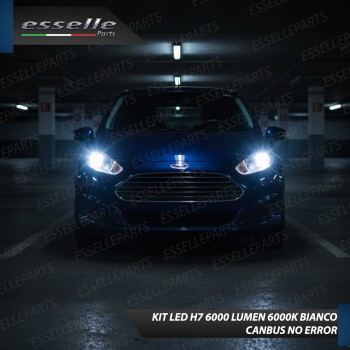 KIT LED H7 per Ford Fiesta MK6 Restyling Anabbaglianti 6000 Lumen 6000K Canbus