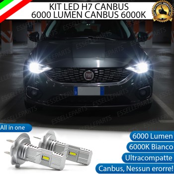 Kit LED H7 Fiat Tipo MK2 6000K 6000 Lumen Canbus Compatte