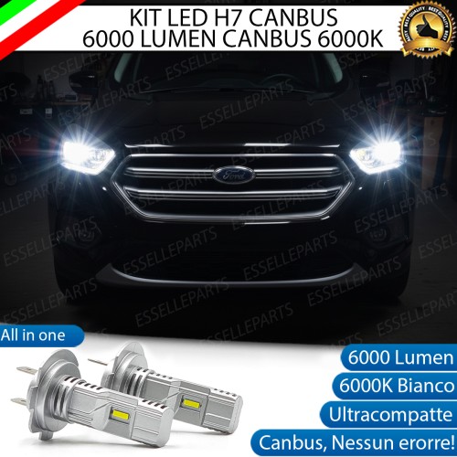 KIT LED H7 per Ford Kuga 2 Restyling Anabbaglianti 6000 Lumen 6000K Canbus