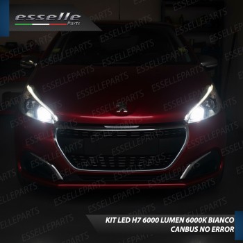 KIT LED H7 per Peugeot 208 Anabbaglianti 6000 Lumen 6000K ALL IN ONE Canbus