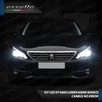 KIT LED H7 per Peugeot 308 MK2 Anabbaglianti 6000 Lumen 6000K ALL IN ONE Canbus