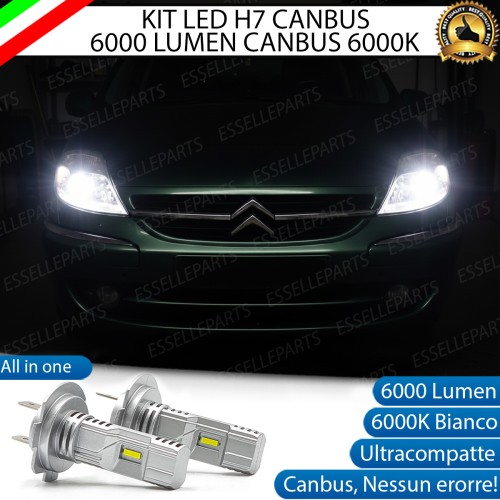 KIT LED H7 per Citroen C8 Anabbaglianti 6000 Lumen 6000K ALL IN ONE Canbus