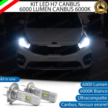 KIT LED H7 per Kia Carens 4 Anabbaglianti 6000 Lumen 6000K ALL IN ONE Canbus