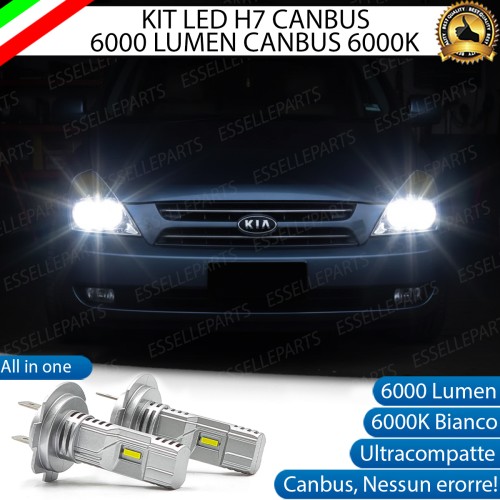 KIT LED H7 per Kia Carnival MK2 Anabbaglianti 6000 Lumen 6000K ALL IN ONE Canbus
