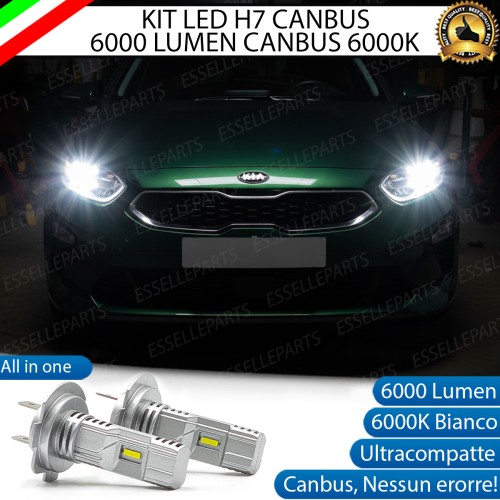 KIT LED H7 per Kia Ceed 3 Anabbaglianti 6000 Lumen 6000K ALL IN ONE Canbus