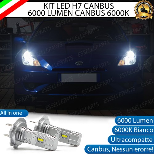 KIT LED H7 per Toyota Celica MK2 Anabbaglianti 6000 Lumen 6000K BIANCO Canbus
