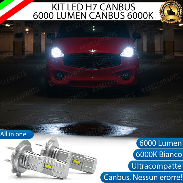 KIT LED H7 per Chatenet CH 40 Anabbaglianti 6000 Lumen 6000K ALL IN ONE Canbus