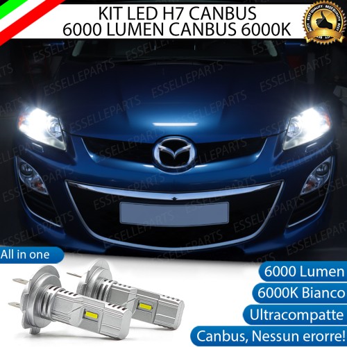 KIT LED H7 per Mazda CX-7 Anabbaglianti 6000 Lumen 6000K ALL IN ONE Canbus