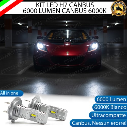 KIT LED H7 per Lotus Elise MK3 Anabbaglianti 6000 Lumen 6000K ALL IN ONE Canbus