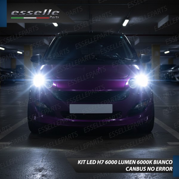 Kit LED H7 Smart Forfour 6000K 6000 Lumen Canbus Compatte