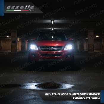 KIT LED H7 per Great Wall H6 Anabbaglianti 6000 Lumen 6000K ALL IN ONE Canbus